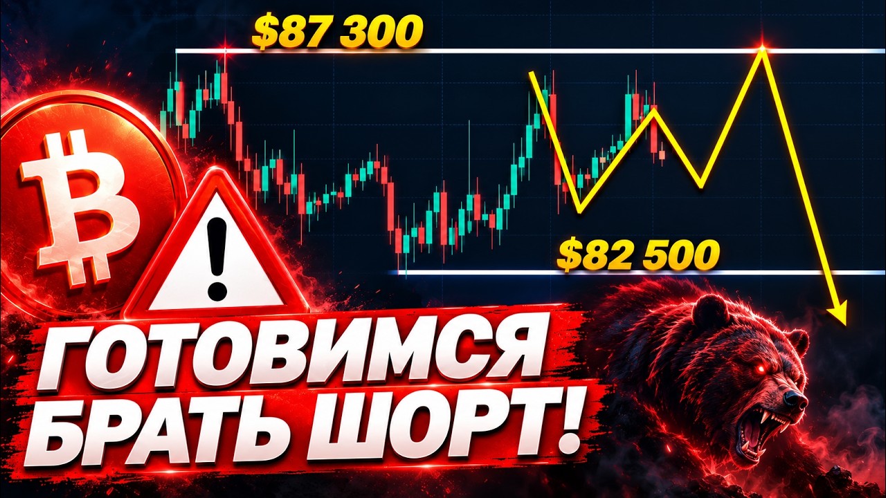 ❗️СРОЧНО, БИТКОИН – ПОДГОТОВКА К ШОРТАМ!