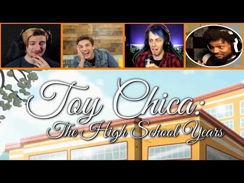 Let's Players Reaction To Toy Chica: The Highschool Years | Fnaf Ultimate Custom Night