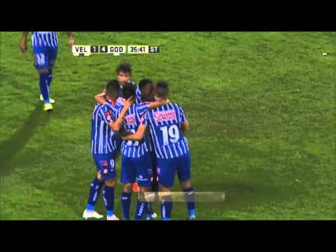 Gol de Ayoví. Vélez 1 - Godoy Cruz 4. Fecha 9. Primera División 2016.