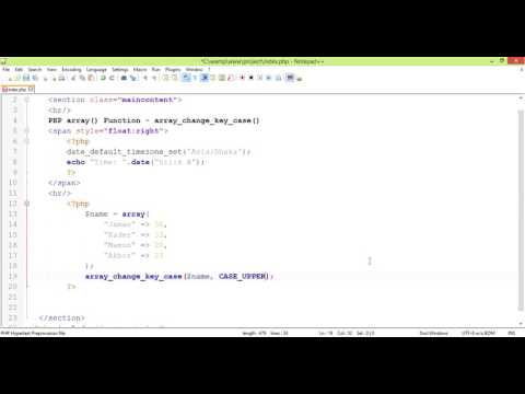 Php Array Functions Bangla Tutorial Part 02 Array_change_key_case