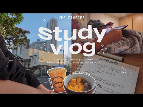jhs diaries 🌷 studying & procrastinating in between, how i make my coffee, meeting up with friends