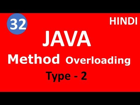 Method Overloading By Changing Data Type Of Parameters 32 Java Tutorial
