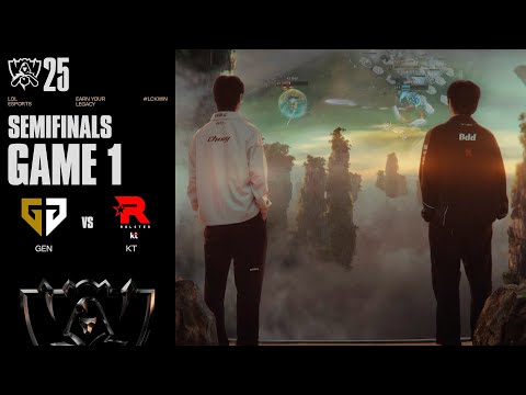 장군 멍군 | GEN vs KT 게임 1 하이라이트 | 녹아웃 4강 Day1 | 2025 월드 챔피언십