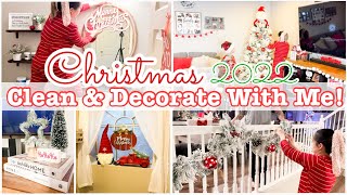 *NEW* CLEAN AND DECORATE WITH ME FOR CHRISTMAS | CHRISTMAS DECORATING IDEAS | COZY CHRISTMAS
