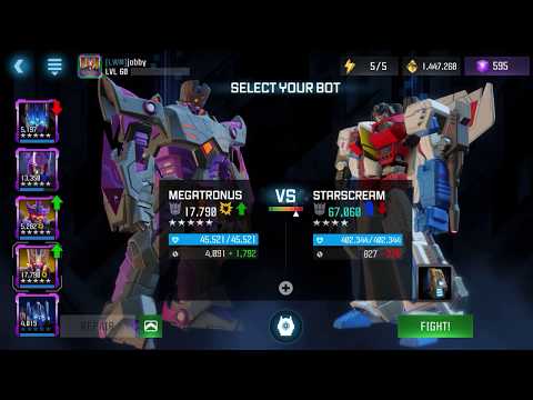 MY MEGATRONUS (WITH ALL HIS SYNERGIES) VS (ROK STARSCREAM) - TFTF