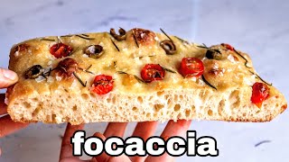 Focaccia - easy no knead bread