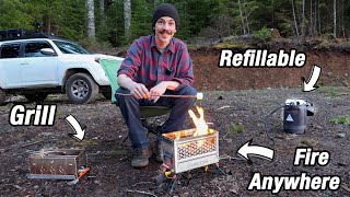 Ignik Firecan Deluxe + Growler 5.0 Review With Cooking- Fire Ban Solution!