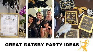 Great Gatsby Party | Decorating Ideas | Menu Plan | Cocktail Ideas