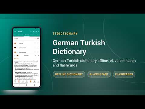 German Turkish Dictionary video thumbnail