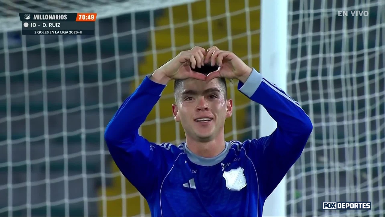 GOLAZO Daniel Ruiz | Millonarios 4-1 Jaguares | Fecha 15, Finalización 2026 | Liga Dimayor