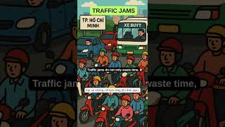 LUYỆN NGHE TIẾNG ANH GIAO TIẾP LEVEL A2/B1 - TRAFFIC JAMS - DAILY ENGLISH PODCAST #hoctienganh