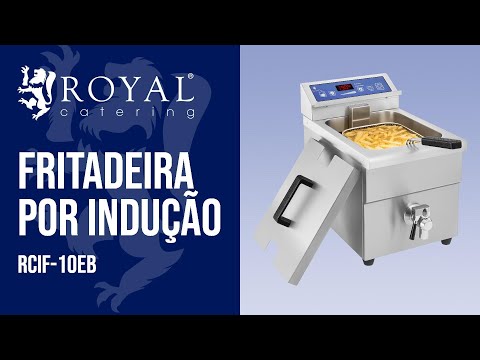 vídeo - Fritadeira por indução - 1 x 10 litros - de 60 a 190°C