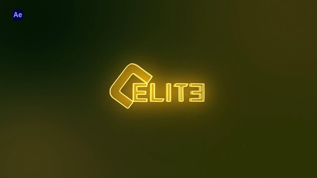 Glowing Logo Reveal – After Effects Template