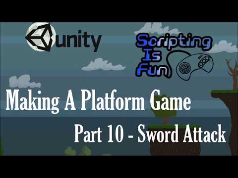 Unity Game Tutorials - Platform Game - Part 10 - Sword Attack