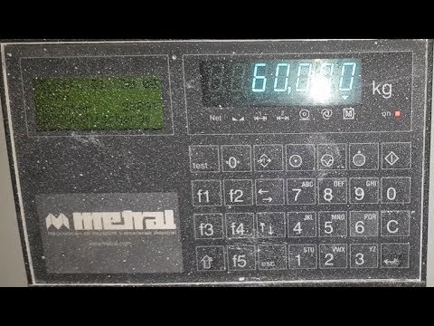 Весы ротопакера Metral- калибровка и обнуление