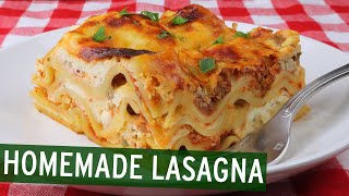 How to Make AMAZING Homemade Lasagna!