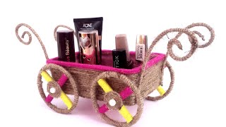 ❤️ WOW ! Beautiful DIY Trolly Organizer from Few Waste Things | Easy Jute Craft | Home Decor DIY
