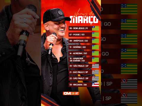 🎤 MARÇO NA ESTRADA COM CEIAN MUNIZ!A agenda está confirmada e o mês promete grandes encontros