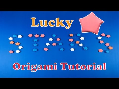 How To Make Lucky Paper Stars Origami Tutorial