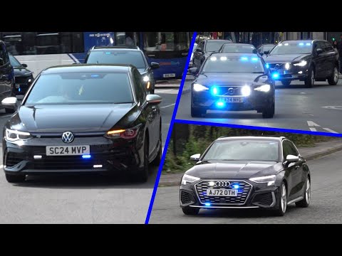 [COMPILATION] Unmarked police cars responding around England