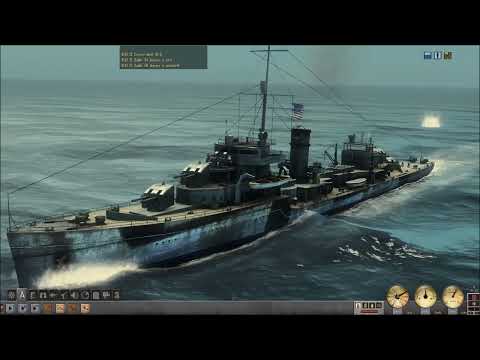 American Destroyer vs Auxiliary Cruiser and A U-Boat...Silent Hunter 4 2022