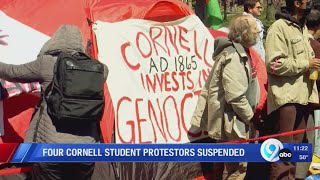 Four Cornell students suspended for pro-Palestine encampment