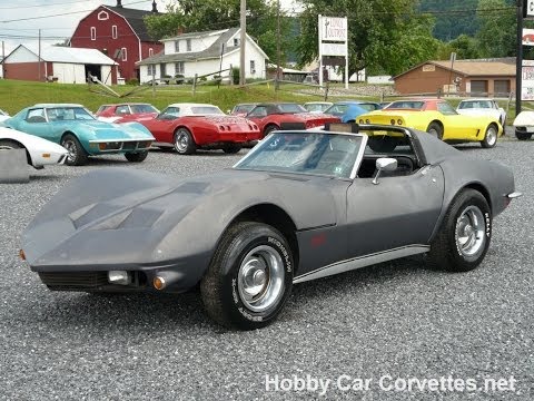 1972 Gray (Real Mille Miglia Red) Mako Shark Custom Corvette Stingray 4spd T Top Video