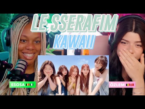 LE SSERAFIM (르세라핌) 'Kawaii (Prod. Gen Hoshino)' OFFICIAL MV & ‘Kawaii’ FILM - Another Take reaction