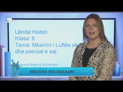 Histori 8 - Mbarimi i Luftës II Botërore dhe pasojat e saj