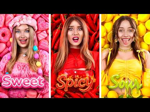 Provocarea Picant vs Acru vs Dulce! Provocare Culinara Pentru Fete vs Baieti