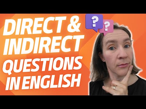 Direct and indirect questions in English