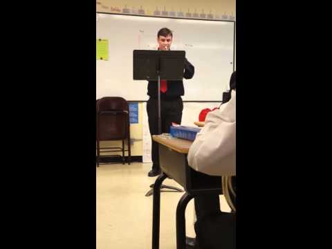 Jacob Reneau trumpet solo--IHSA Solo/Ensemble Contest 3/5/16