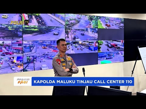 KAPOLDA MALUKU TINJAU OPERASIONAL CALL CENTER 110 POLDA MALUKU