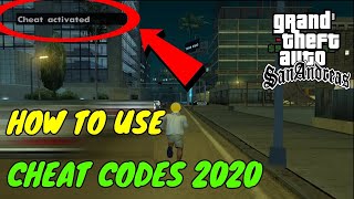 How to use cheat codes in gta san andreas pc 2020