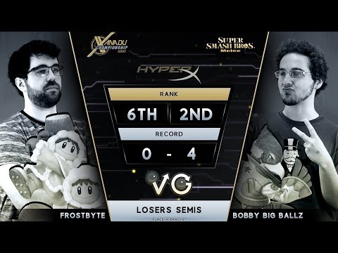 XCS Finals SSBM -  BBB (Falco) Vs.  Frostbyte (Ice Climbers) Smash Melee Losers Semis