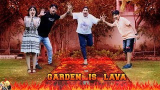 Download lagu GARDEN IS LAVA | Floor is lava | Family Comedy Challenge | Aayu and Pihu Show mp3
