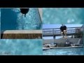 Cannonball Into Pool at 300fps Two Angles (High Speed)