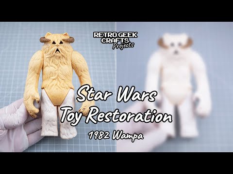 1982 Star Wars Wampa Restoration & Whitening - Vintage Toy Retrobrighting, Kenner Figure Repair