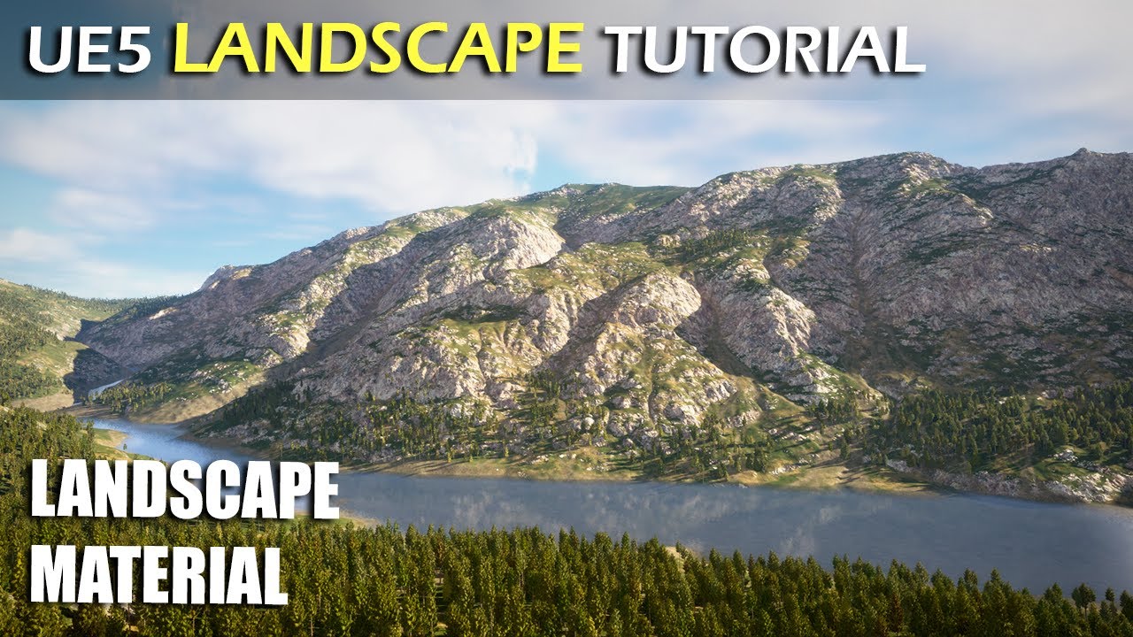 Unreal Engine 5 Landscape Material - UE5 Tutorial