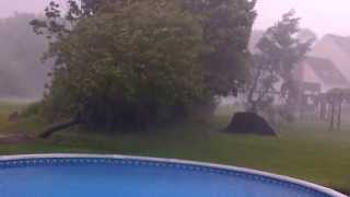 preview picture of video 'Strong Storm Winds maybe beginning of Tornado here in Flemington 8:30am July 1, 2013'