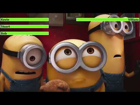 Minions (2015) Villain Chase with healthbars
