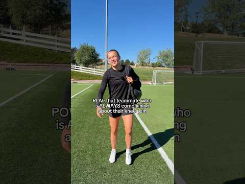 POV: that one teammate who’s always complaining about their knee #soccer #soccerplayer #athlete