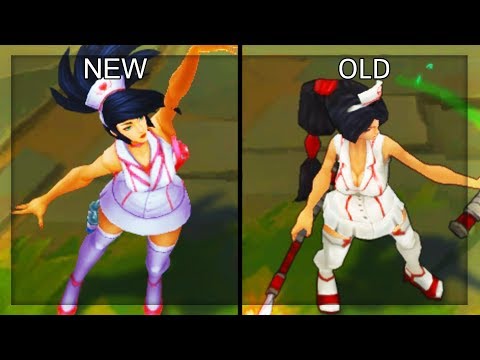 All Akali Skins NEW and OLD Texture Comparison Rework 2018 (League of Legends)