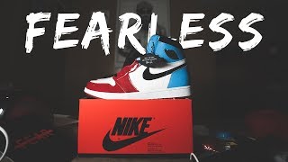 Unboxing &amp; Review of Air Jordan 1 &quot;Fearless&quot; UNC to Chicago