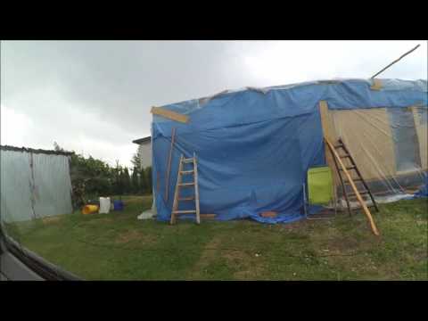 Ulewa, dom bez pozwolenia, dom na zgłosznie