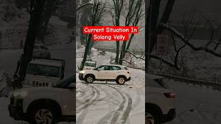 Current Situation In Solang Velly #solangvalley #snowfall #himachal #manali #shimla #trending #hp