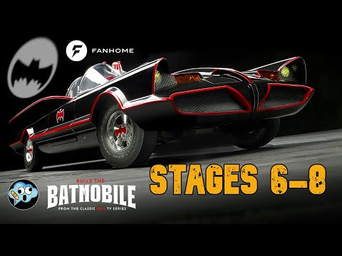 Building the 1/8 scale diecast Batman 1966 Bamobile model by Fanhome Stages 6 - 8