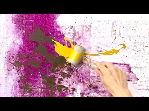 WOW! What a tool! So Easy - Abstract Acrylic Techniques - Layers