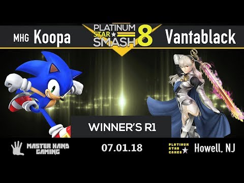 Platinum Star Smash 8 - MHG | Koopa (Sonic) vs Vantablack (Corrin) - Winner's R1