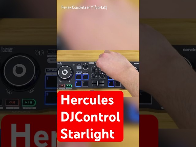 Vídeo relacionado con Hercules DJControl Starlight - Controladora DJ USB portatil de 2 pistas y 8 Pads, software Serato DJ Lite, para PC y MAC
